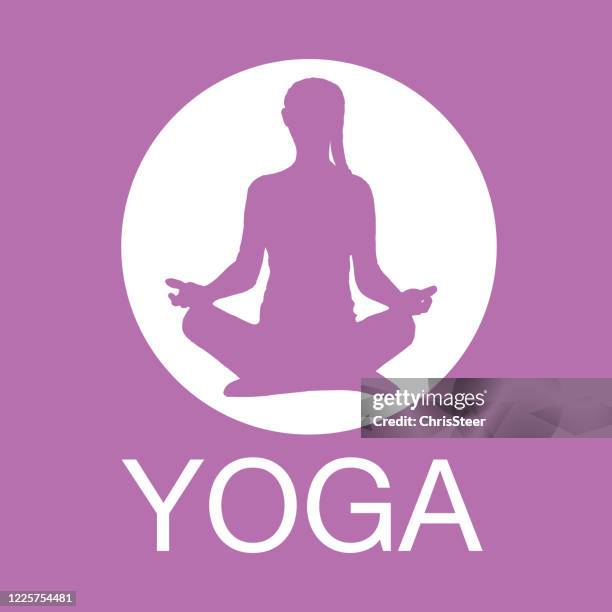 yoga - exercise ball stock illustrations
