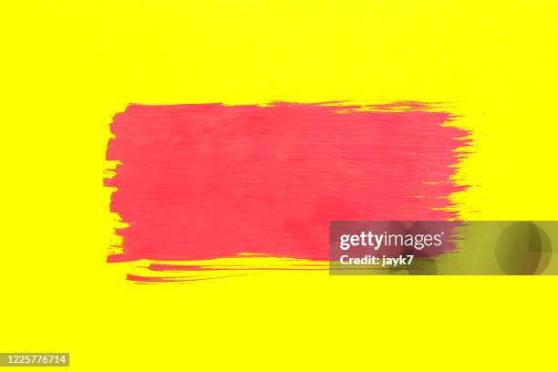 red paint strokes - red brush stroke stock pictures, royalty-free photos & images