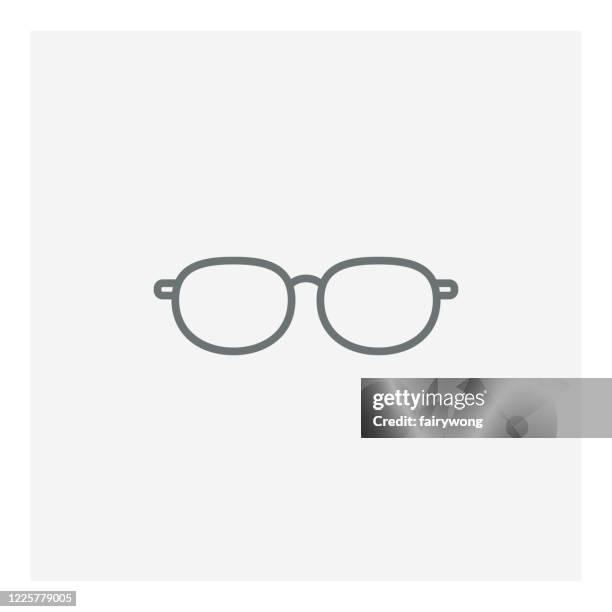 glasses icon - 2020 eyeglasses stock illustrations