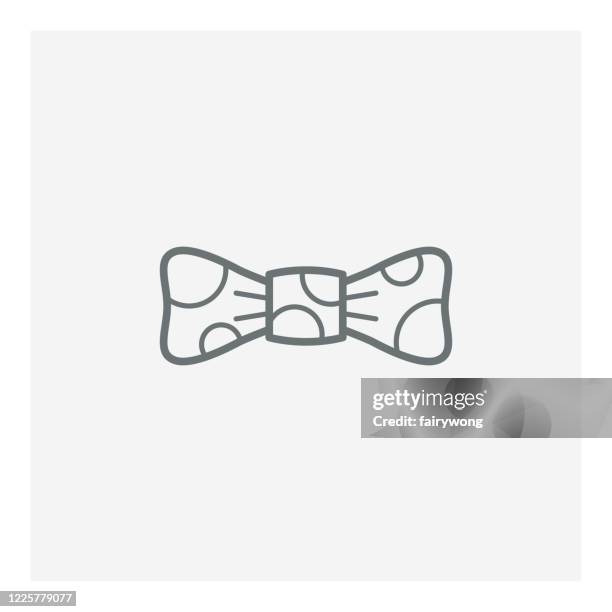 bow tie icon - neck tie stock illustrations