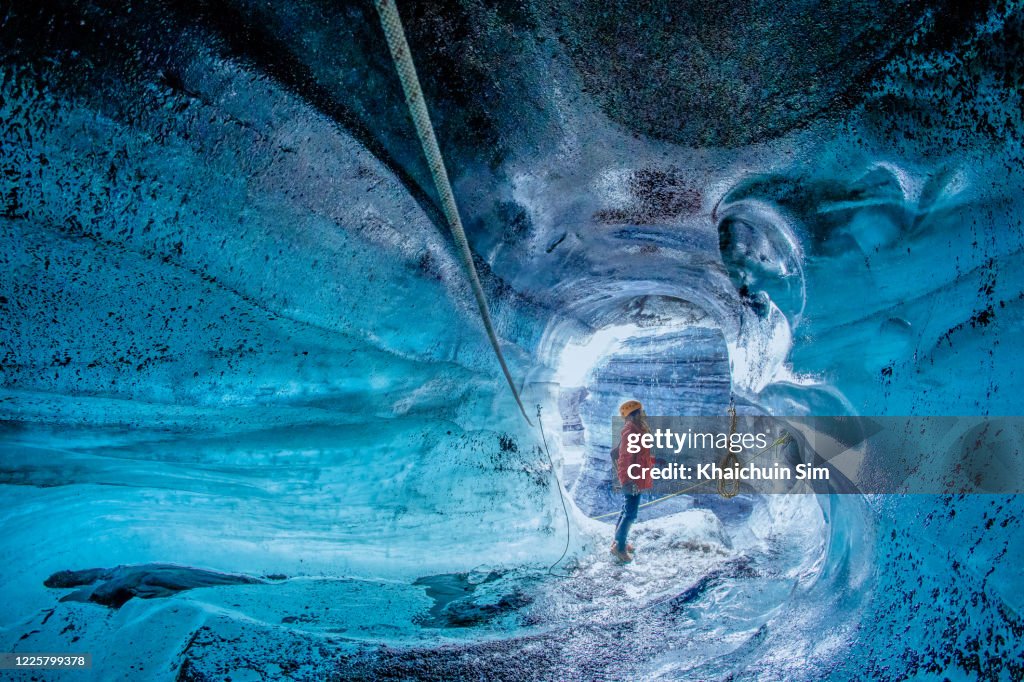 Ice cave in Iceland