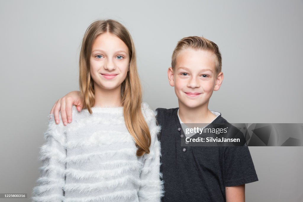 Child portrait: brother and sister