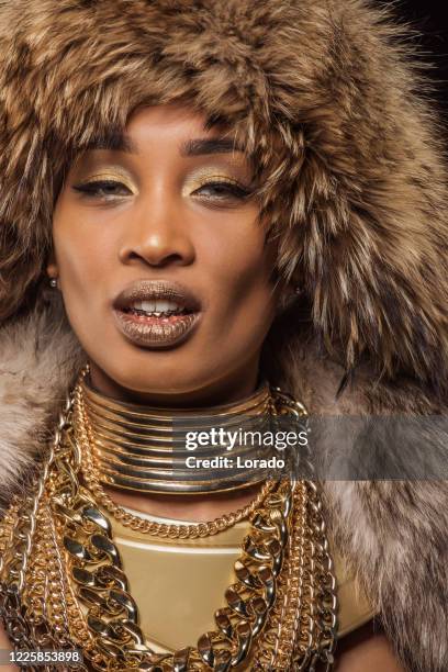 Black Gangster Rapper Woman Photos and Premium High Res Pictures ...