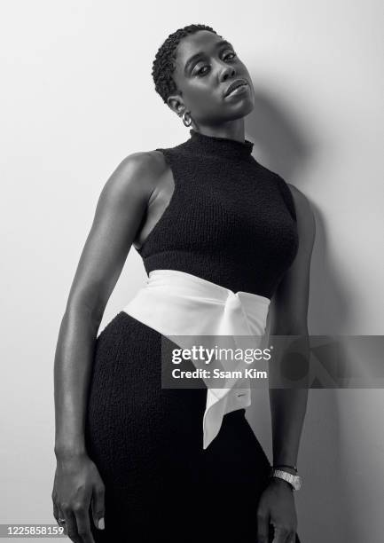 Actress Lashana Lynch is photographed for Glass Magazine on December 7, 2019 in New York City. PUBLISHED IMAGE.