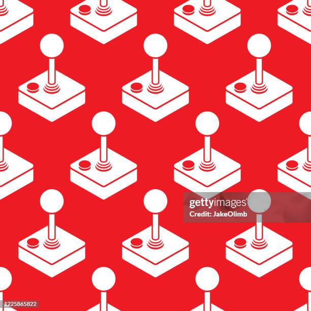 joystick pattern silhouette - handheld video game stock illustrations