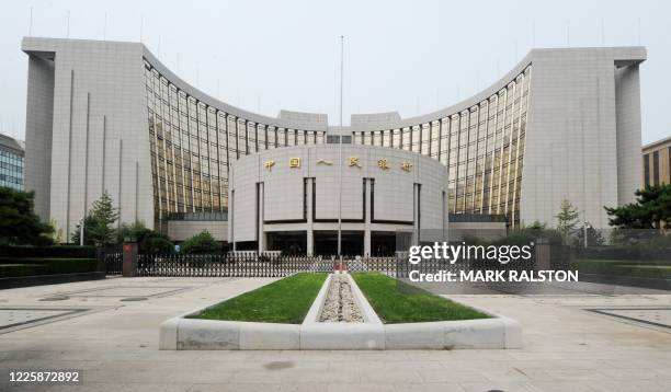 Picture shows the headquarters of the People's Bank of China , the Chinese central bank, in Beijing on August 7, 2011. Standard & Poor's US debt...