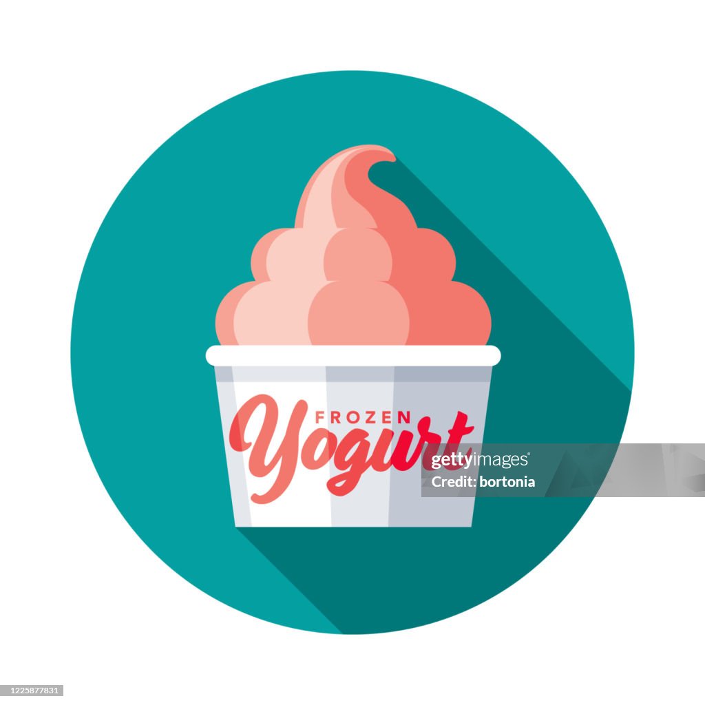 Gefrorenes Joghurt-Symbol