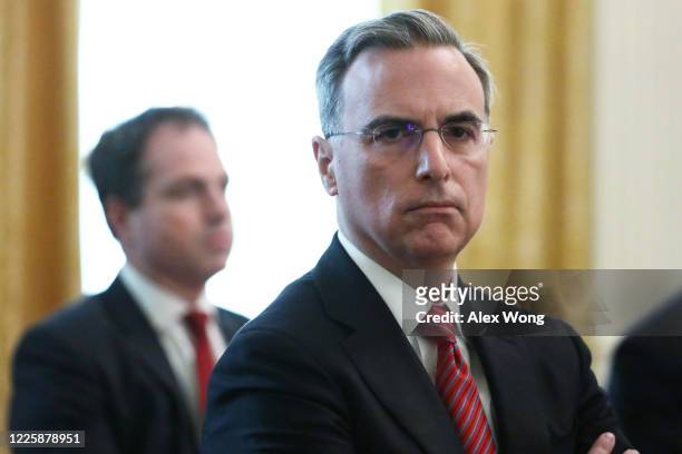 White House Counsel Pat Cipollone waits for the beginning of a cabinet meeting in the East Room of the White House on May 19, 2020 in Washington, DC....