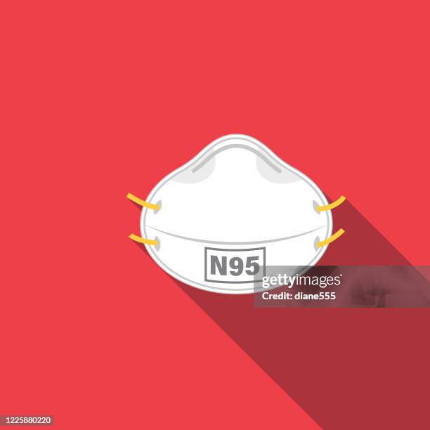 n-95 mask coronavirus icon - n95 face mask stock illustrations