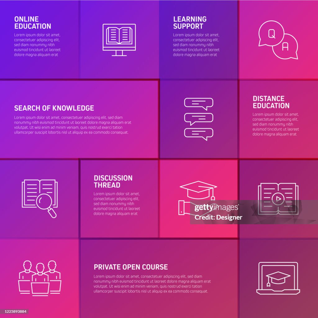 Chart For Elearning Elearning Online Education Home Schooling Related Process Infographic ...