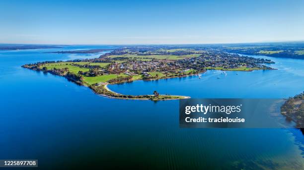 paynesville antenne - gippsland stockfoto's en -beelden