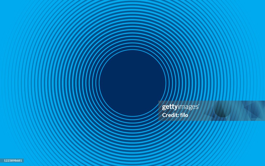 Zoom Tunnel Abstract Circles Background