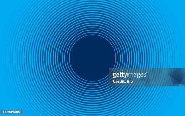 zoom tunnel abstract circles background - mystery stock illustrations