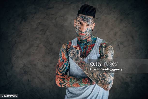 1,169 Man Covered In Tattoos Photos and Premium High Res Pictures - Getty  Images