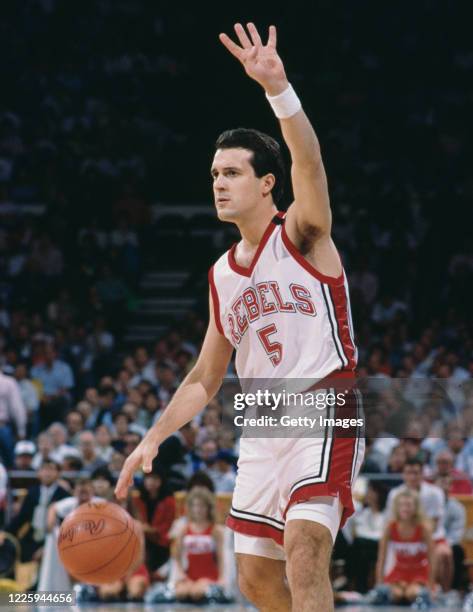 Stacey Cvijanovich, Guard for the University of Las Vegas Nevada Rebels during the NCAA Pacific Coast Athletic Association college basketball 1989/90...