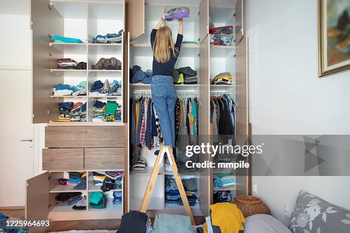 Arranging wardrobe during home isolation Arranging wardrobe during home isolation