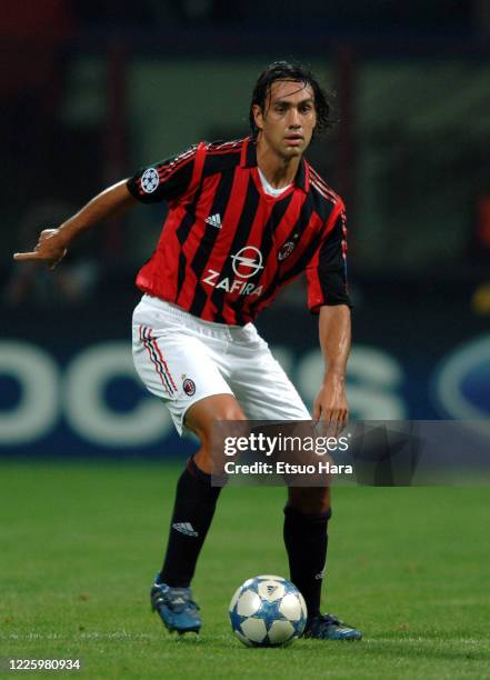 Alessandro Nesta of AC Milan in action during the UEFA Champions League Group E match between AC Milan and Fenerbahce at the Stadio Giuseppe Meazza...