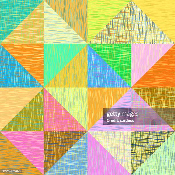 seamless patchwork textured pattern - linen texture background stock illustrations