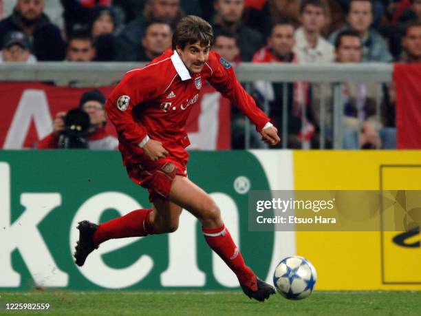 Sebastian Deisler of Bayern Munich in action during the UEFA Champions League Group A match between Bayern Munich and Juventus at the Allianz Arena...