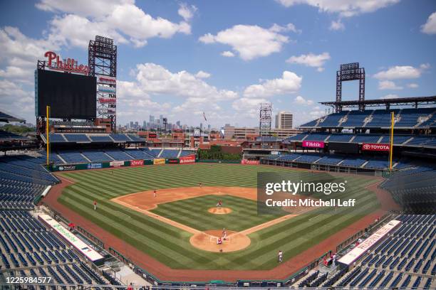 General view of Citizens Bank Park during the Philadelphia Phillies intrasquad game on July 9, 2020 in Philadelphia, Pennsylvania.
