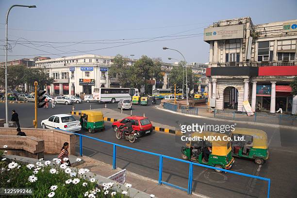 connaught place, delhi, india - delhi stock pictures, royalty-free photos & images