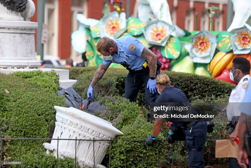 Confederate Statues Vandalized In New Orleans