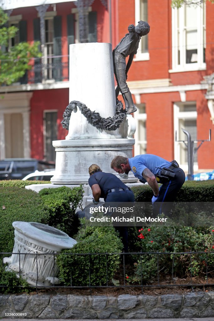 Confederate Statues Vandalized In New Orleans