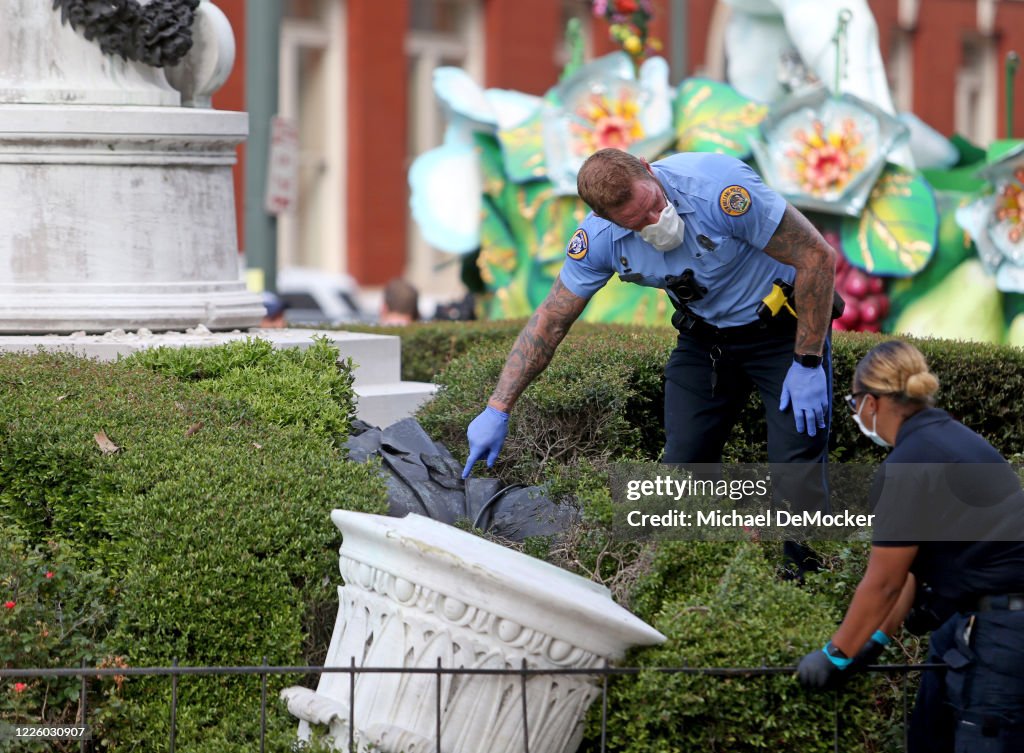 Confederate Statues Vandalized In New Orleans
