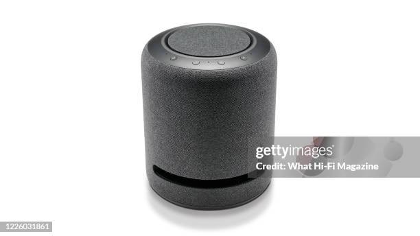 An Amazon Echo Studio smart speaker, taken on December 2, 2019.