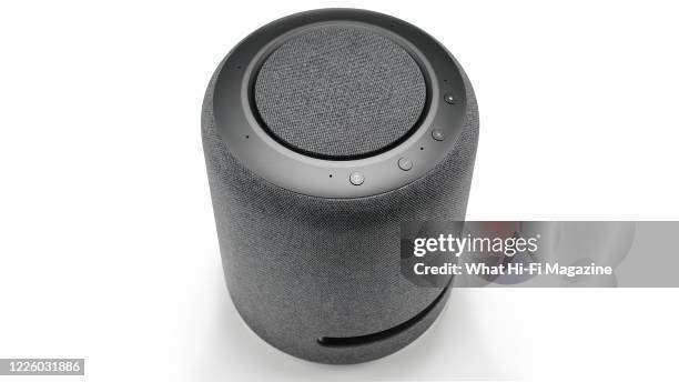 An Amazon Echo Studio smart speaker, taken on December 2, 2019.