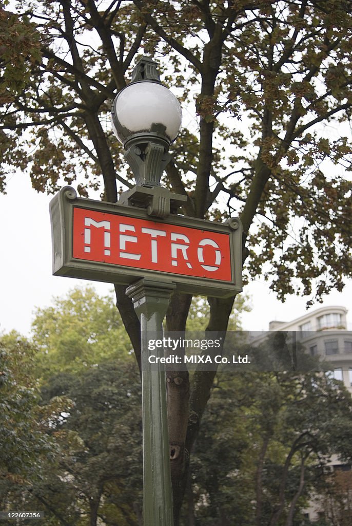 Sign of Metro
