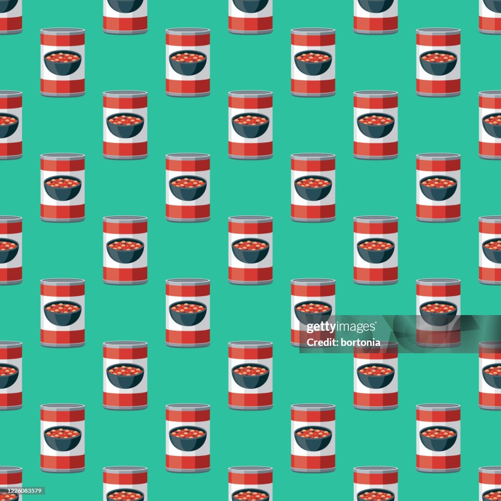 Canned Soup Food Pattern
