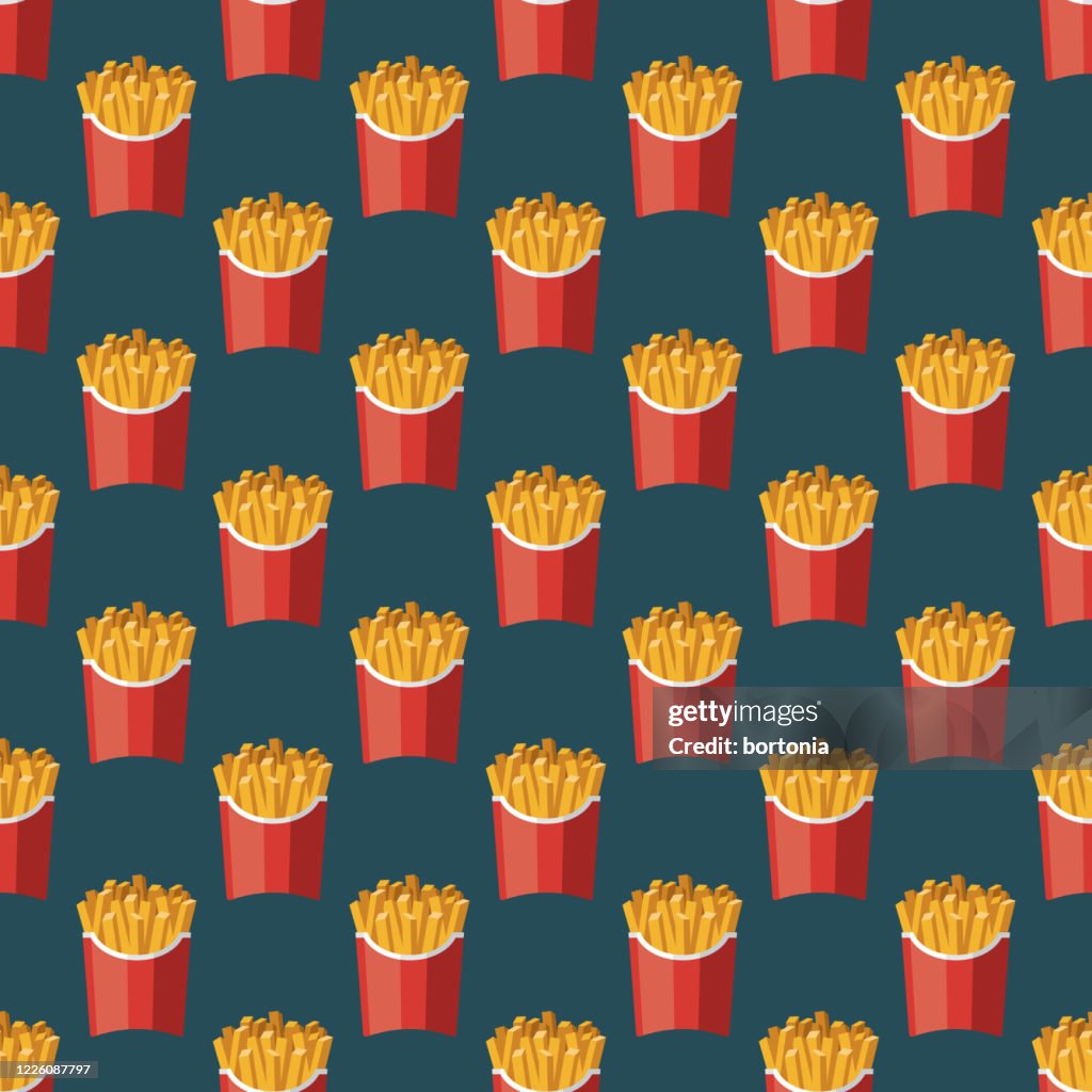 Fries Pattern French Fries Pattern High-Res Vector Graphic - Getty Images