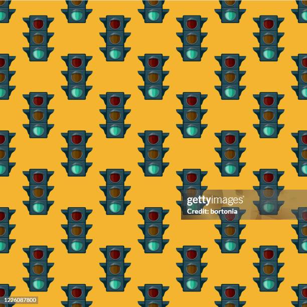 green light stoplight pattern - green lights background stock illustrations