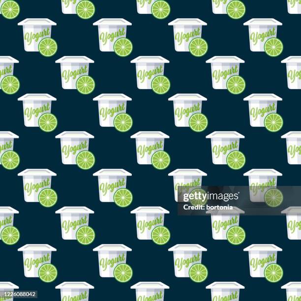 lime yogurt pattern - lime background stock illustrations