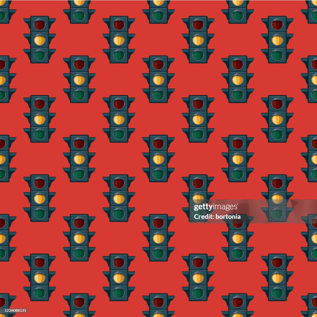 Pattern Road Light Yellow Light Traffic Light Pattern High-Res Vector Graphic - Getty Images