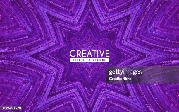 ultraviolet star polygon vectors creative abstract background - post modern pattern stock illustrations