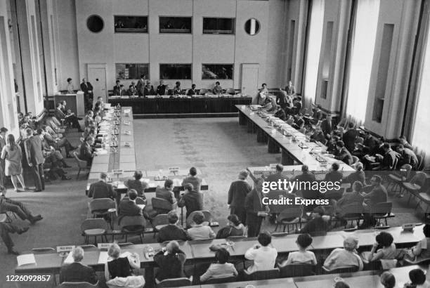 At the Palace of Nations in Geneva, the 18-nation nuclear disarmament conference resumes, following the 1st July signing of the Treaty on the...
