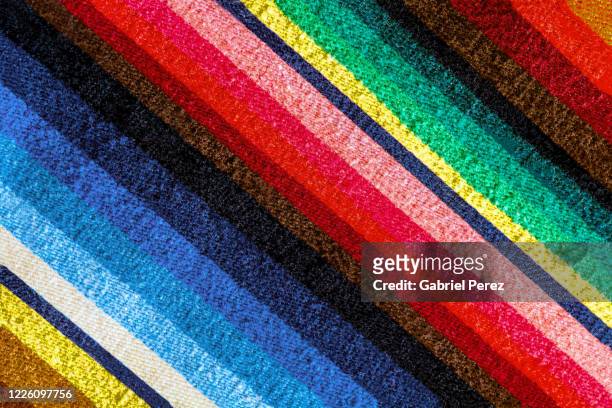 a saltillo serape textile - latin america background stock pictures, royalty-free photos & images