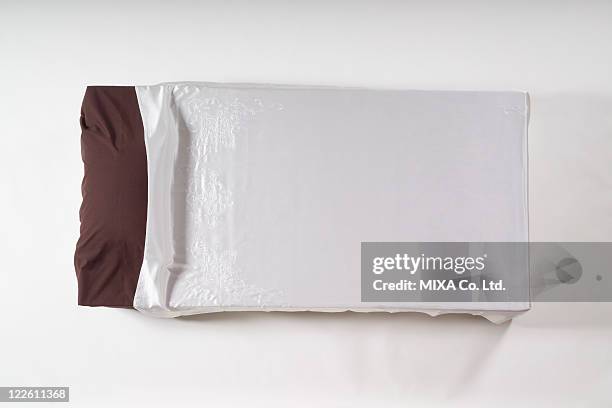 single sized bed - bed on white background stock pictures, royalty-free photos & images