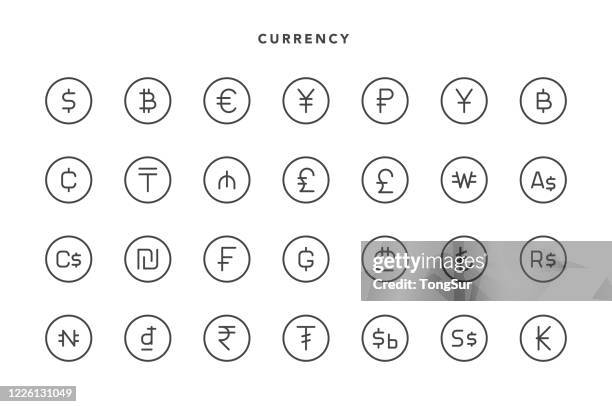 währungssymbole - thailändische geldmünze stock-grafiken, -clipart, -cartoons und -symbole