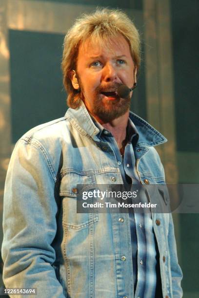 Ronnie Dunn of Brooks & Dunn performs during the "Neon Circus" tour at Shoreline Amphitheatre on May 23, 2003 in Mountain View, California.