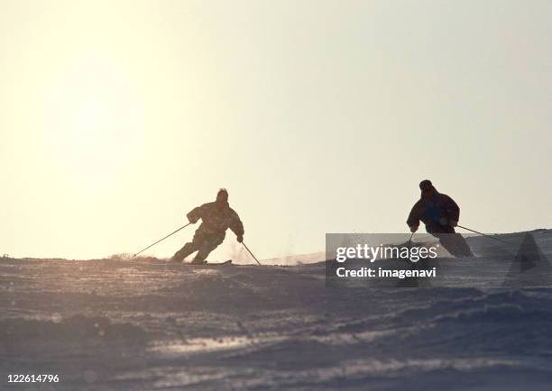 ski - verfolgen stock-fotos und bilder