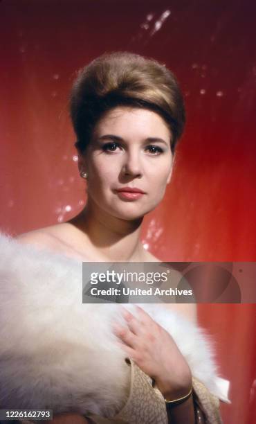 Christiane Hörbiger, österreichisch schweizerische Schauspielerin, Deutschland, circa 1961. Austrian Swiss actress Christiane Hoerbiger, Germany,...