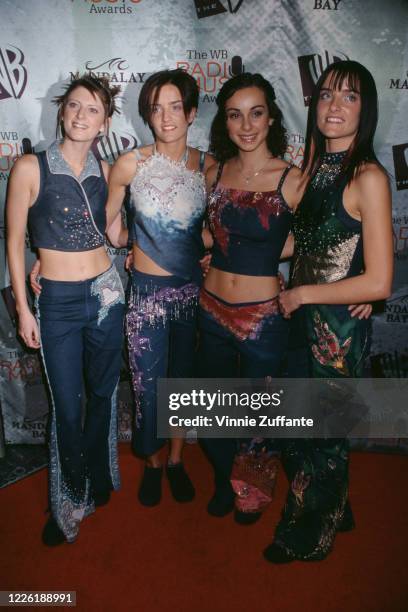 Irish girl group B*Witched attend the Warner Bros Radio Music Awards, held at the Mandalay Bay Resort & Casino in Las Vegas, Nevada, 28th October...