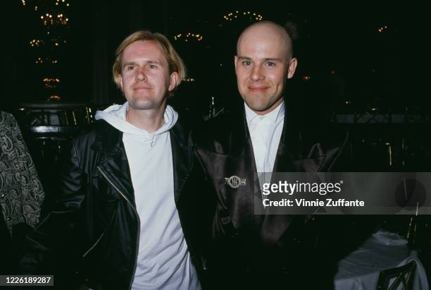 British singer-songwriter Howard Jones and British musician and producer Thomas Dolby attend the 7th Annual American Society of Composers, Authors...