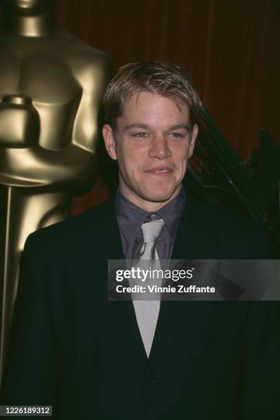 American actor Matt Damon attends the 70th Annual Academy Awards Nominees Luncheon, held at the Beverly Hilton Hotel in Beverly Hills, California,...