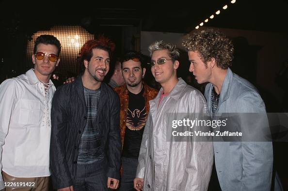 Nsync Universal Performance American boy band NSYNC during NSYNC Promo Video Shoot at Universal ...