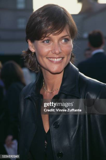 American actress Carey Lowell attends the 1997 NBC New Season event at NBC Studios in Los Angeles, California, 1996.