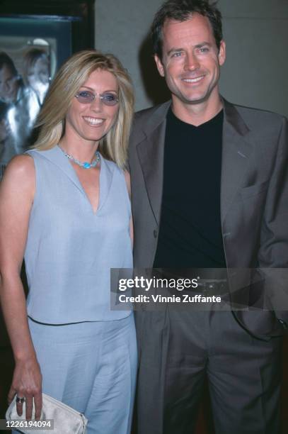 American actor Greg Kinnear and his wife, British glamour model Helen Labdon, attend the premiere of 'Dinner With Friends' in Los Angeles,...